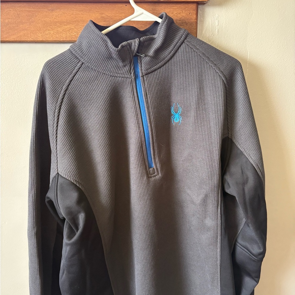 Gray and Black spyder Jacket